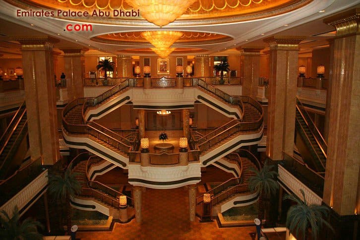 Emirates Palace, Abu Dhabi, UAE, balustrade