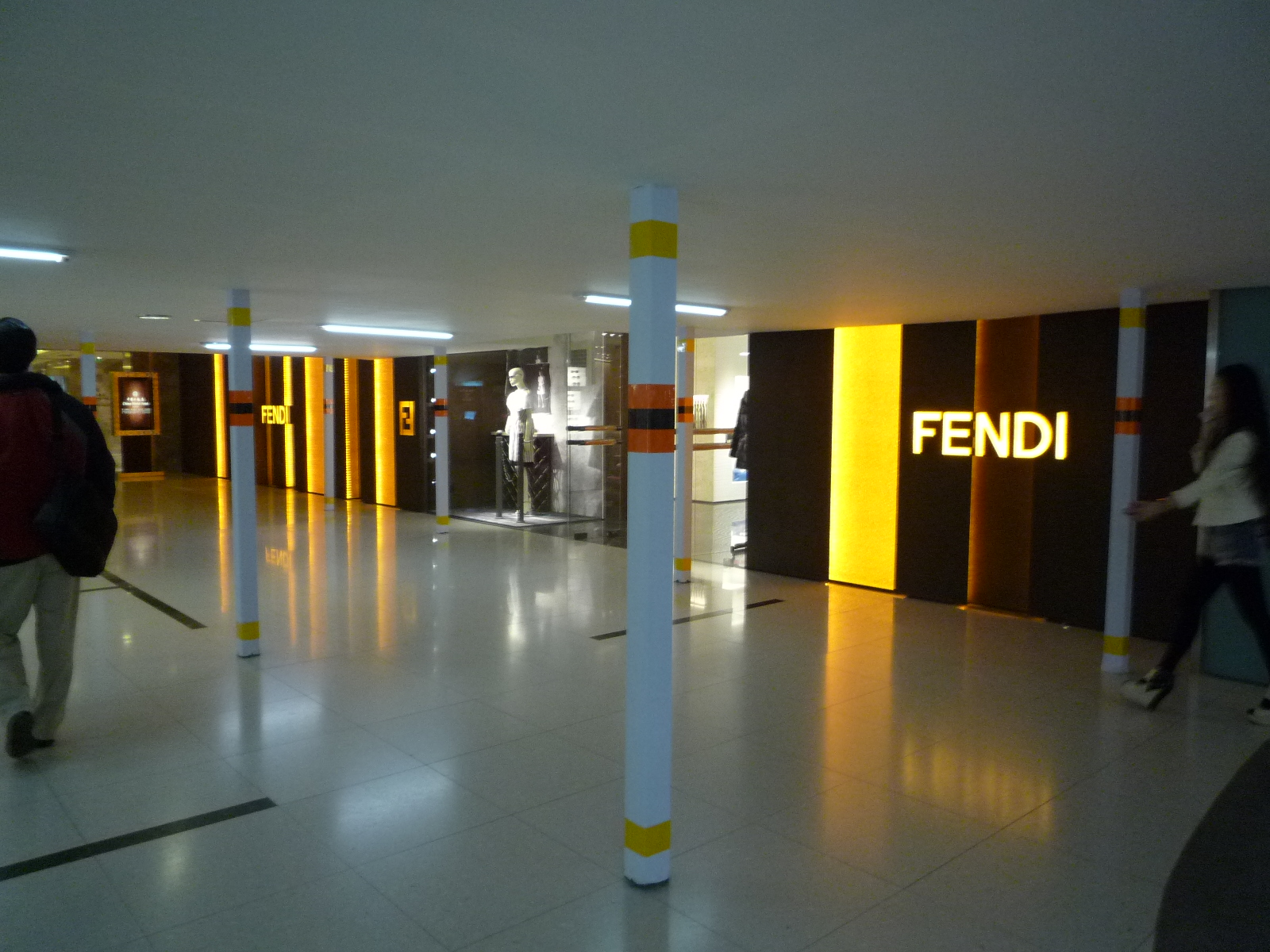 Fendi Beijing shop windows ribbed glass fusion