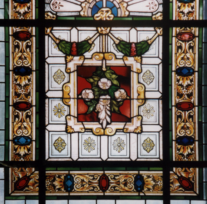 Certosa di Vedana's abbey lead binding window