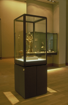 Louvre, Paris, glass showcases